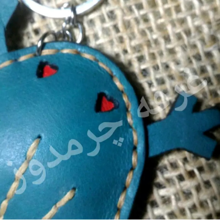 جاکلیدی چرم طبیعی قورباغه عاشق جاکلیدی خلاقانه جاکلیدی فانتزی