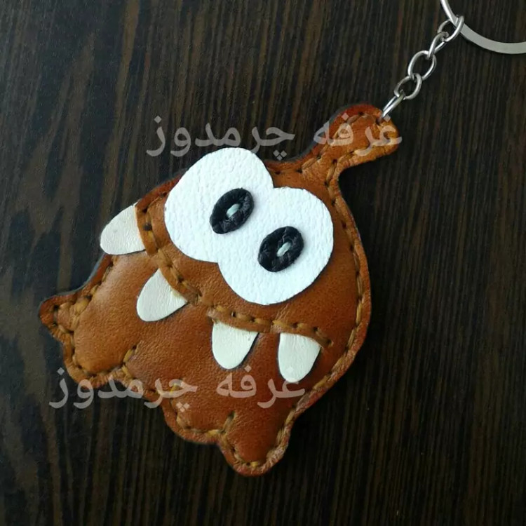 جاکلیدی چرم طبیعی اوم نوم جاکلیدی فانتزی جاکلیدی خاص جاکلیدی شیک دست دوز