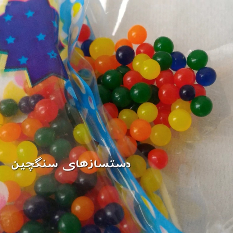 خاک ژله ای رنگی 3 گرمی (بسته 5 عددی)